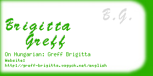 brigitta greff business card